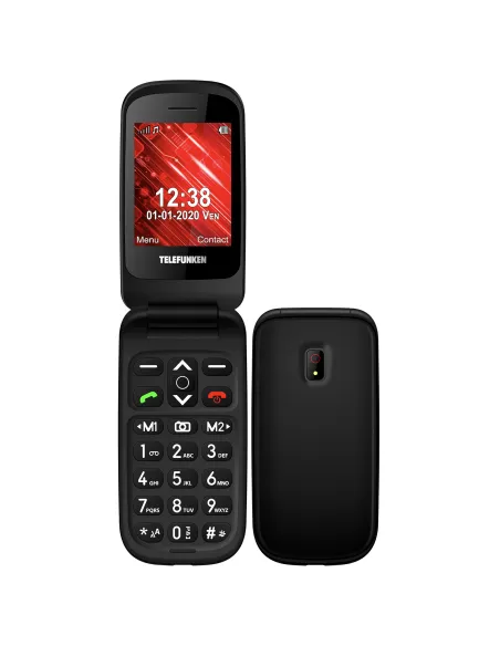 Telefono movil telefunken s440 senior phone - 2.4 pulgadas - negro