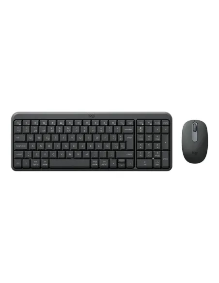 Teclado + mouse logitech mk250 inalambrico negro