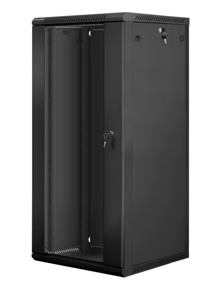 Armario lanberg mural rack 19 pulgadas 27u - 600x600 flat pack v2 negro Armario lanberg mural rack 19 pulgadas 27u - 600x600 flat pack v2 negro