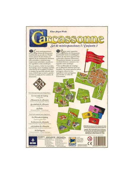 Juego de mesa devir carcassonne expansiones reunidas Juego de mesa devir carcassonne expansiones reunidas