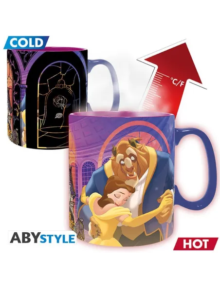Taza termica abystyle disney la bella y la bestia 460ml Taza termica abystyle disney la bella y la bestia 460ml