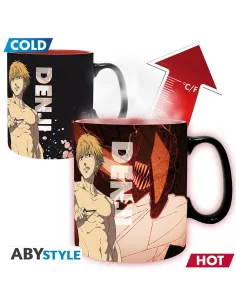 Taza termica abystyle chainsaw man denki y aki 460ml