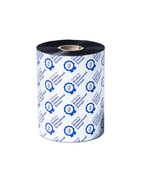 Pack rollos de ribbon de cera premium brother bsp1d600110 100mm x 600m 6 unidades
