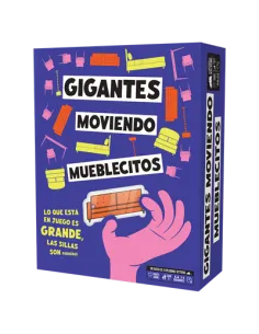 Juego de mesa gigantes moviendo mueblecitos