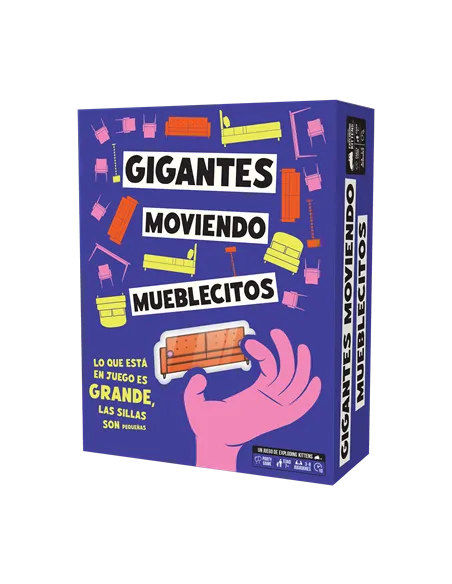 Juego de mesa gigantes moviendo mueblecitos