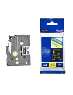 Cinta laminada brother tze325 9mm x 8m negro - blanco