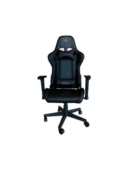 Silla gaming keep out racing pro rgb incluye cojines cervical y lumbar