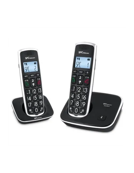 Telefono inalambrico spc dect comfort kaiser duo negro