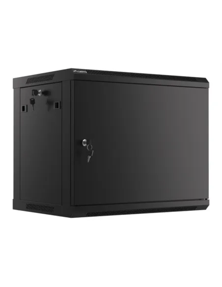 Armario lanberg mural rack 19 pulgadas 9u -  600x450 negro Armario lanberg mural rack 19 pulgadas 9u -  600x450 negro