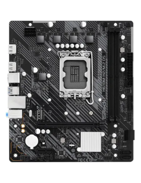 Placa base asrock  h610m - h2 - m2 matx -  2x ddr5 -  lga 1700
