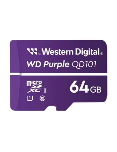 Tarjeta de memoria micro sdxc wd western digital purple sc qd101 64gb uhs - i cl10