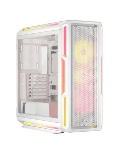 Caja ordenador gaming corsair icue 5000t atx lx rgb cristal templado blanca