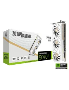 Tarjeta grafica zotac gaming 5070 ti solid core oc white edition 16gb gddr7
