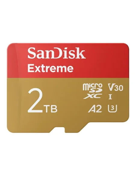 Tarjeta memoria micro secure digital 2tb sandisk extreme clase 10 uhs - i u3 + adaptador