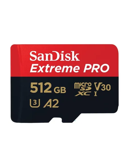 Tarjeta memoria micro secure digital 512gb sandisk extreme pro clase 10 uhs - i u3 + adaptador