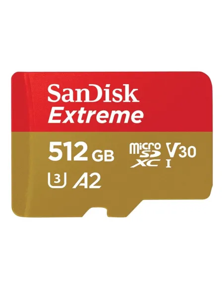 Tarjeta memoria micro secure digital 512gb sandisk extreme clase 10 uhs - i u3 + adaptador