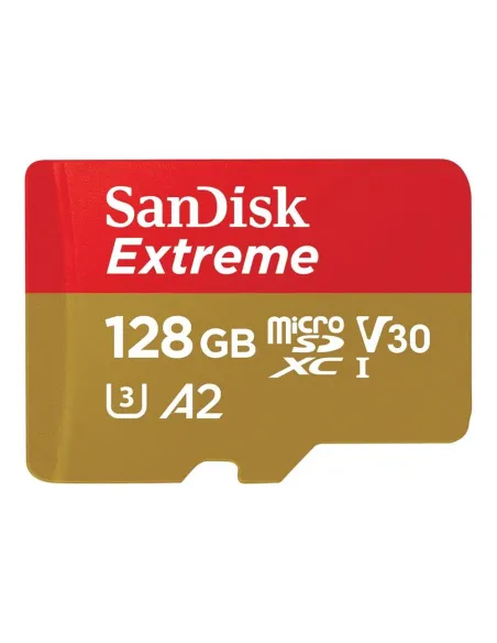 Tarjeta memoria micro secure digital 128gb sandisk extreme clase 10 uhs - i u3 + adaptador