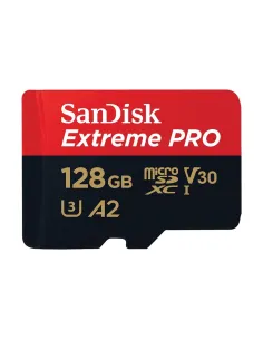 Tarjeta memoria micro secure digital 128gb sandisk extreme pro clase 10 uhs - i u3 + adaptador