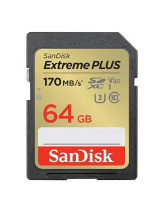Tarjeta memoria secure digital sdxc 64gb sandisk extreme plus clase 10 uhs - i u3