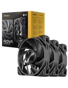 Ventilador cpu antec nova 3x 120mm negro