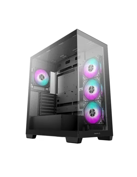 Caja ordenador gaming deepcool cg580 4f atx rgb cristal templado negra Caja ordenador gaming deepcool cg580 4f atx rgb cristal templado negra