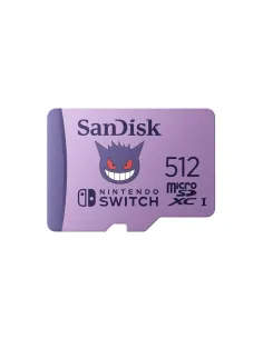 Tarjeta memoria micro secure digital 512gb sandisk nintendo switch pokemon gengar edition clase v30 uhs - i u3