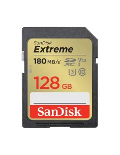Tarjeta memoria secure digital sdxc 128gb sandisk extreme clase 10 uhs - i u3