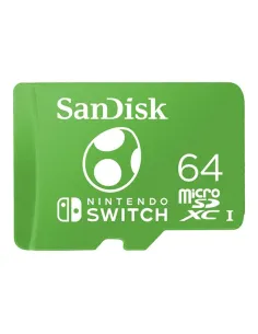 Tarjeta memoria micro secure digital 64gb sandisk nintendo switch uhs - i