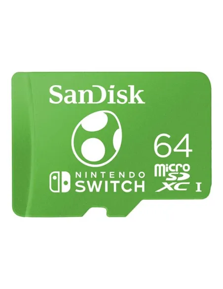 Tarjeta memoria micro secure digital 64gb sandisk nintendo switch uhs - i