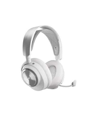 Steelseries Arctis Nova Pro Wireless Auriculares Inalámbrico y alámbrico Diadema Juego Bluetooth Plata, Blanco