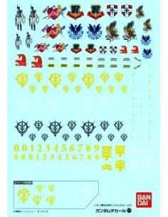 Hojas de calcomania bandai hobby gundam decal 17 mg multiuse zeon