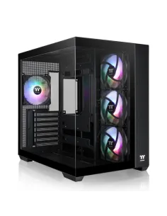 Caja ordenador gaming thermaltake view 380 cx1 atx argb cristal templado negro
