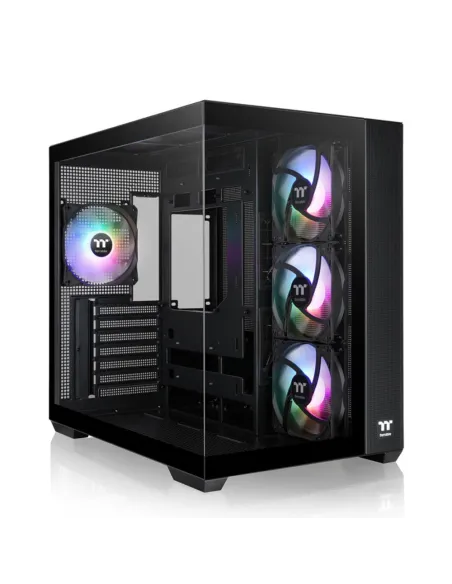 Caja ordenador gaming thermaltake view 380 cx1 atx argb cristal templado negro Caja ordenador gaming thermaltake view 380 cx1 atx argb cristal templado negro