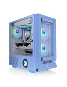 Caja ordenador gaming thermaltake ceres 350 mx atx argb cristal templado azul