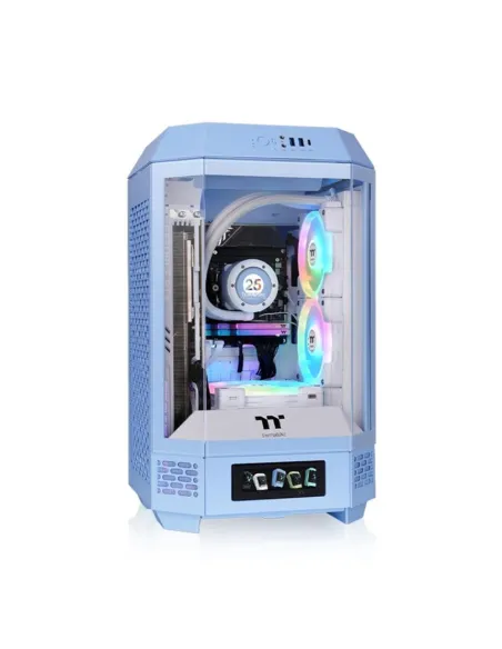 Caja ordenador gaming thermaltake tower 250 mini - itx cristal templado azul Caja ordenador gaming thermaltake tower 250 mini - itx cristal templado azul