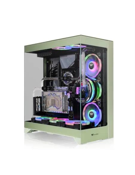 Caja ordenador gaming thermaltake cte e550 tg atx cristal templado verde Caja ordenador gaming thermaltake cte e550 tg atx cristal templado verde