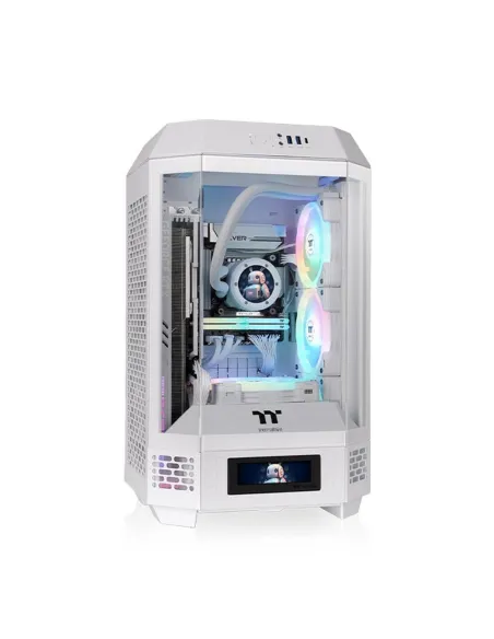 Caja ordenador gaming thermaltake tower 250 mini - itx cristal templado blanca Caja ordenador gaming thermaltake tower 250 mini - itx cristal templado blanca