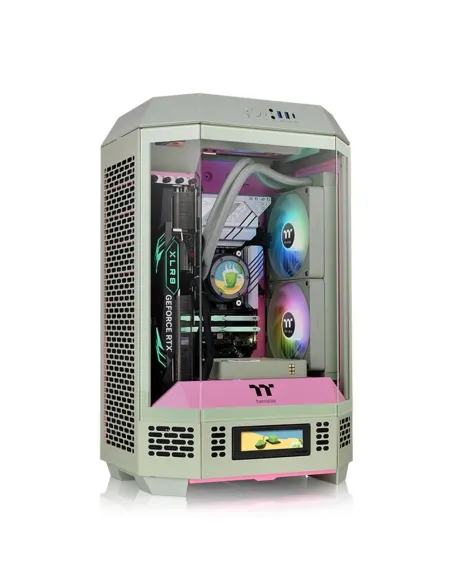 Caja ordenador gaming thermaltake the tower t300 matx cristal templado verde Caja ordenador gaming thermaltake the tower t300 matx cristal templado verde
