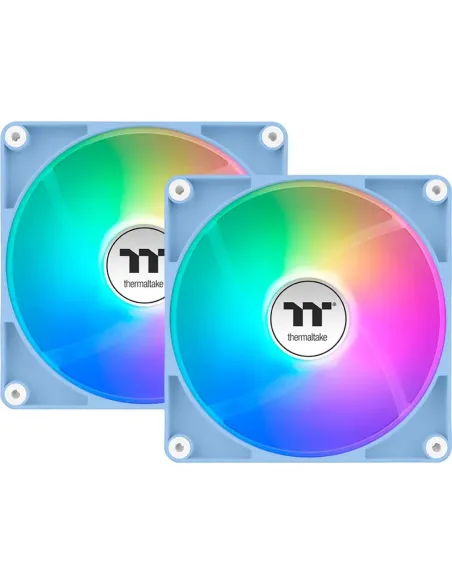 Ventilador caja thermaltake ct120 argb 2x 120mm azul