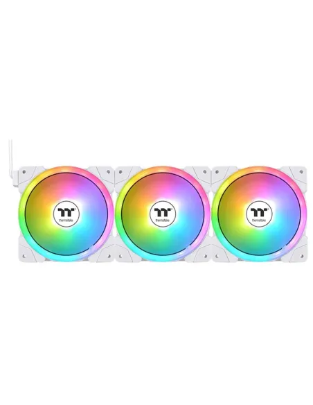 Ventilador caja thermaltake swafan ex14 argb 3x 140mm blanco