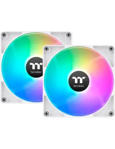 Ventilador caja inverso thermaltake ct140 argb 2x 140mm blanco
