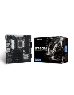 Placa base biostar b760mxc pro matx -  4xddr5 -  8x sata3 lga 1700