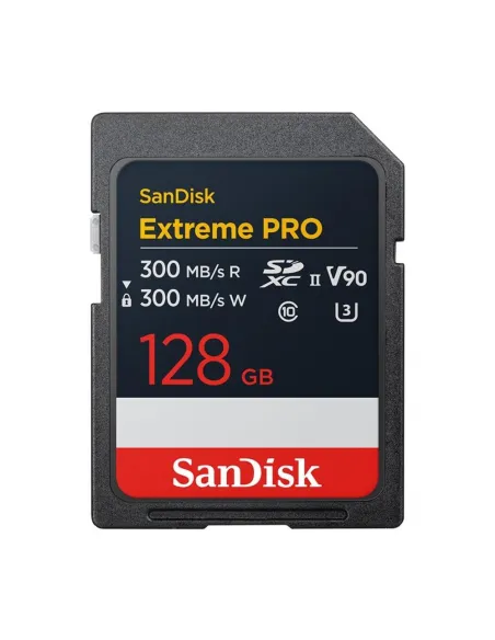 Tarjeta memoria secure digital sdxc 128gb sandisk extreme pro v90 clase 10 uhs - ii u3