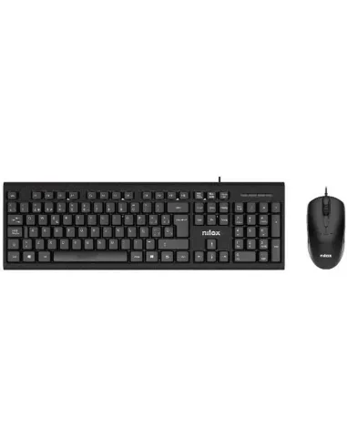 NILOX Kit Teclado+raton NXKME0011 Usb NEgro