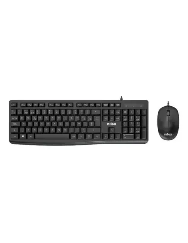 Nilox Teclado y raton Usb NXKME0012 Negro