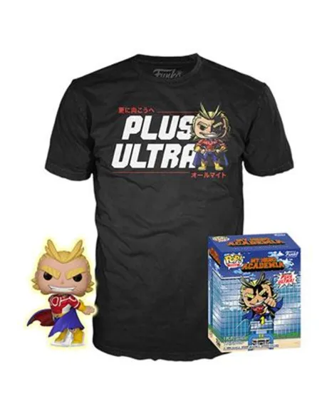 Pop & tee my hero academia all might funko + camiseta talla s ut - 56664s