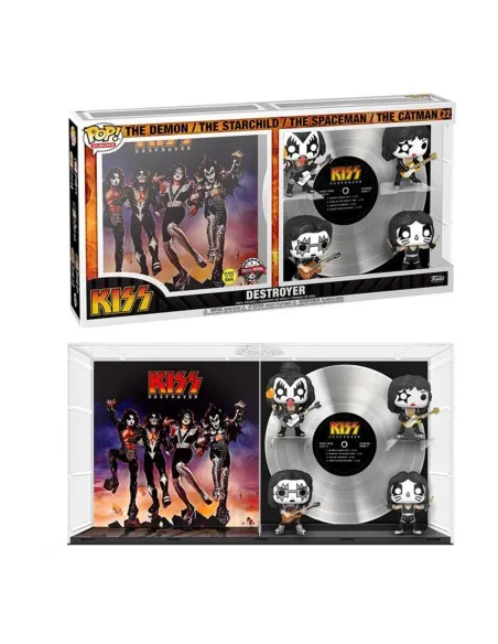 Funko pop estrellas del rock album the kiss destroyer edicion limitada brillo en la oscuridad 60995