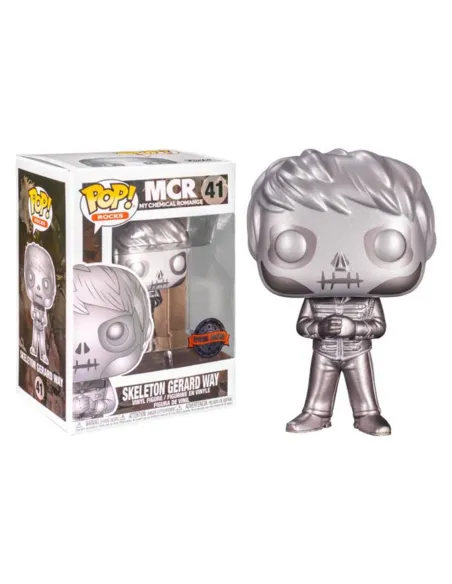 Funko pop estrellas del rock my chemical romance skeleton gerard way version platino edicion limitada exclusiva 56137