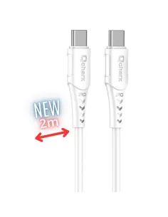 Cable qcharx sofia usb tipo c - 2m - pvc blanco