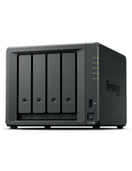 Servidor nas synology ds425+ 2gb 4 bahias raid ethernet 2.5 gigabit Servidor nas synology ds425+ 2gb 4 bahias raid ethernet 2.5 gigabit